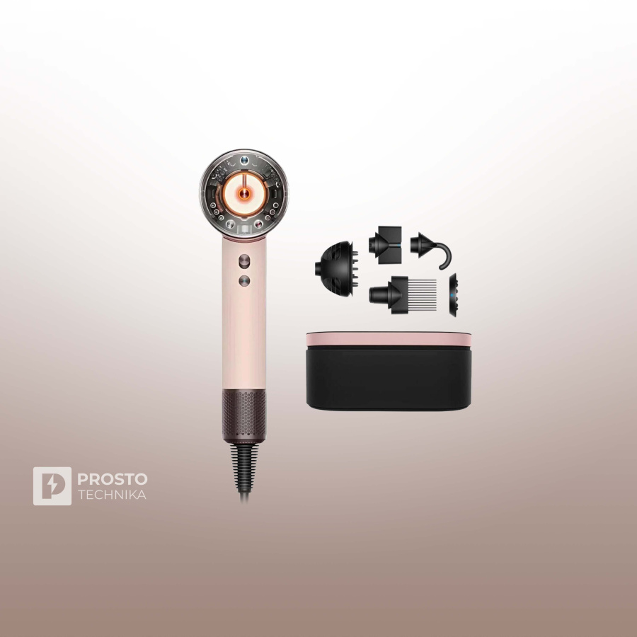Фен Dyson Supersonic Nural HD16 (Ceramic Pink/Rose Gold) без кейса с нашей вилкой
